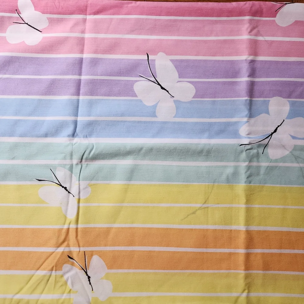 Vera Neumann x Burlington Rainbow Butterfly 4pc Full Sheet Set NWOT